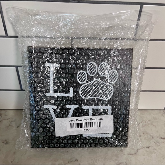 Love 🐾 Paw Print Box Sign - Picture 5 of 8